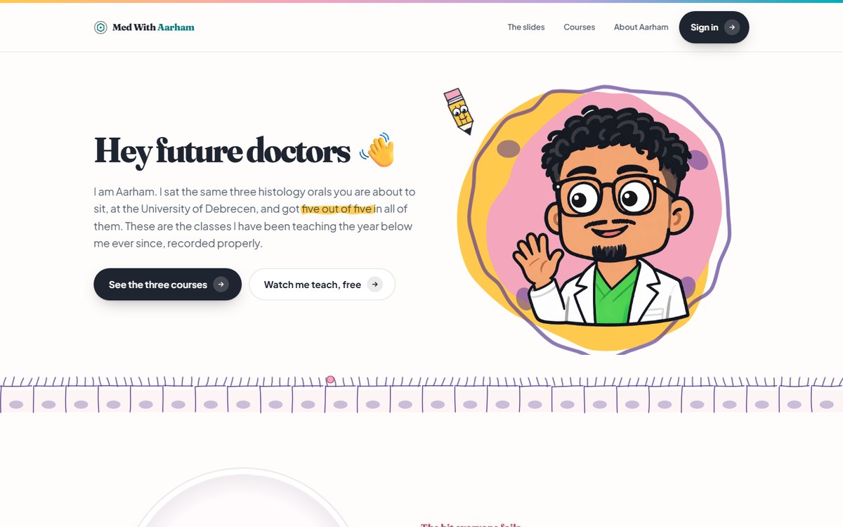Med With Aarham homepage